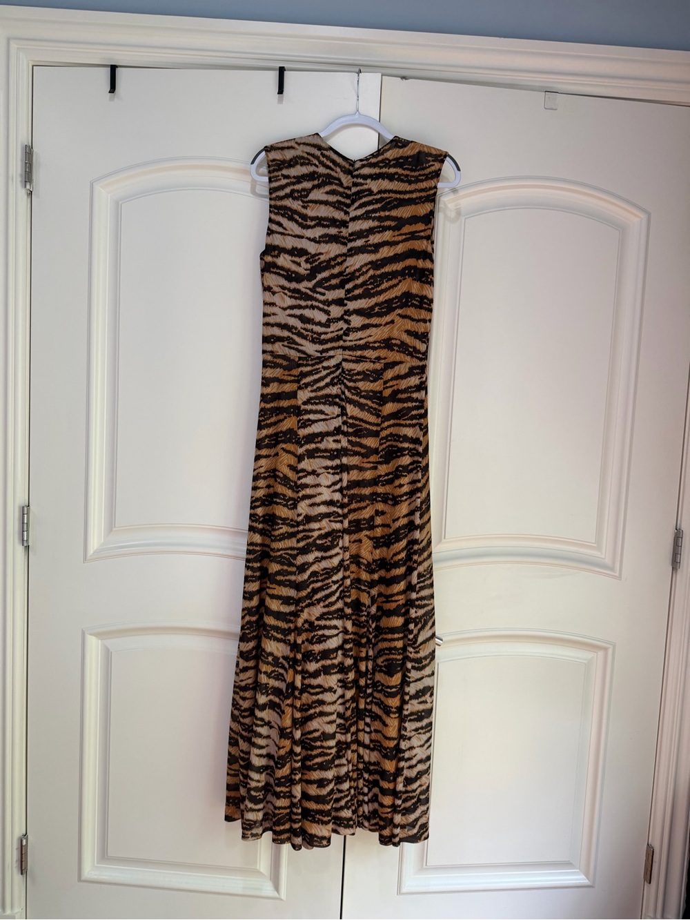 Ronny Kobo Collection Brown Tiger-Print Sleeveless Maxi Dress - Picture 4 of 4